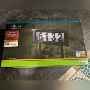 Black Address Sign Brand New